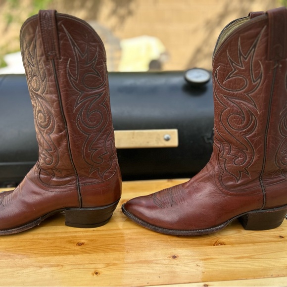 Dan Post Rich Brown Western Boots - Picture 7 of 16